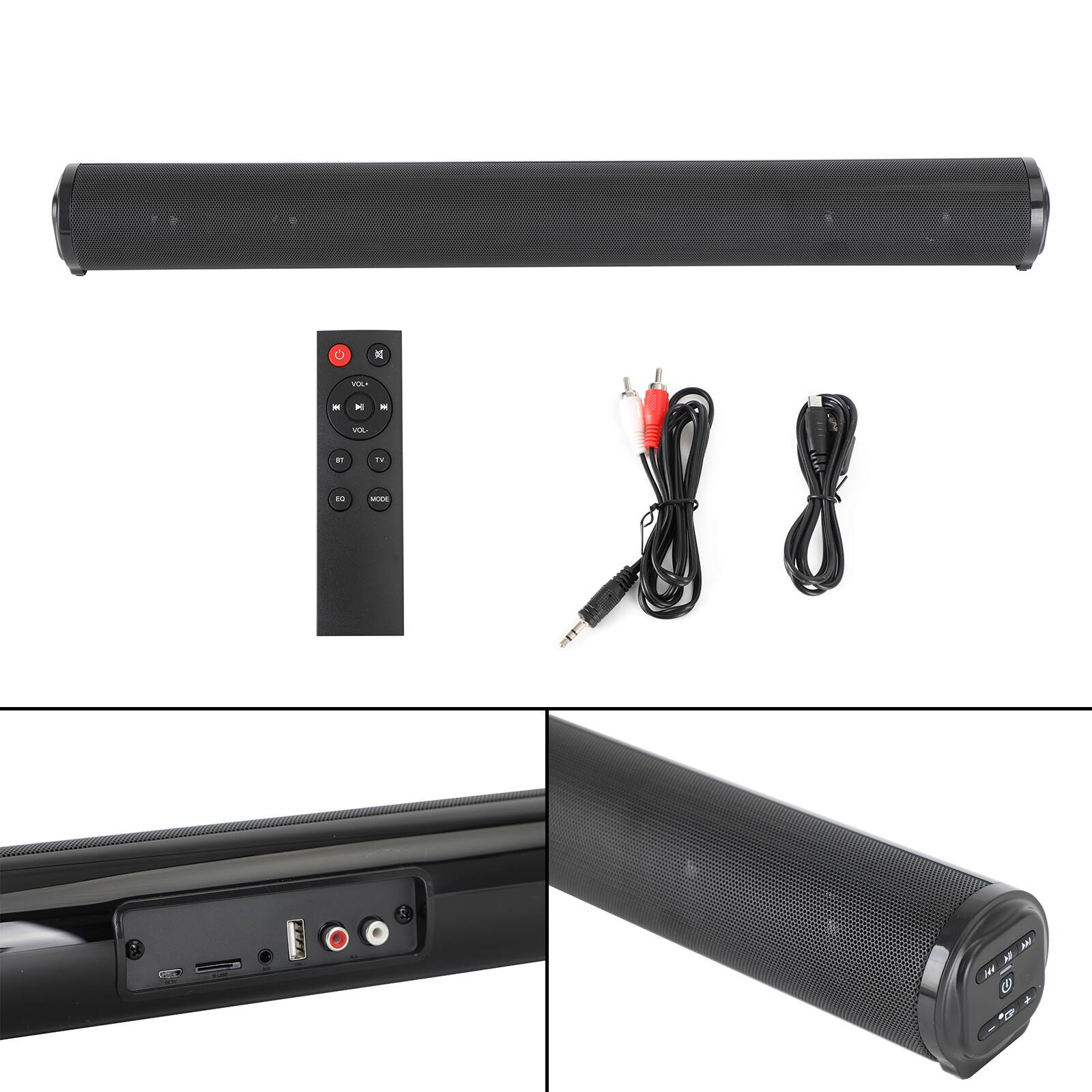 Alt View 1. Topteng - BS-10 2.0 Channel Home Theater Soundbar with Wireless Subwoofer, 3D Surround & TWS Pairing - Black - Black.
