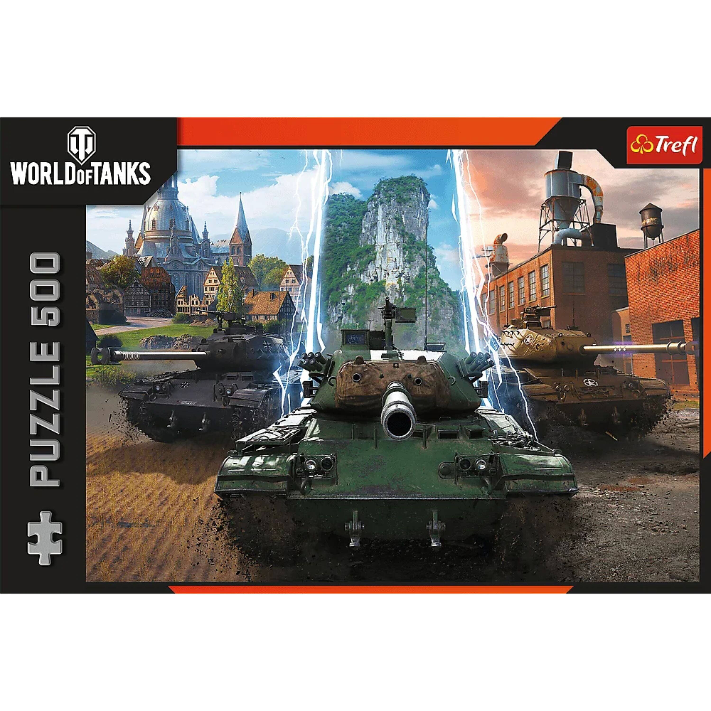 WORLD of TANKS  
PUZZLE 500  
Trefl