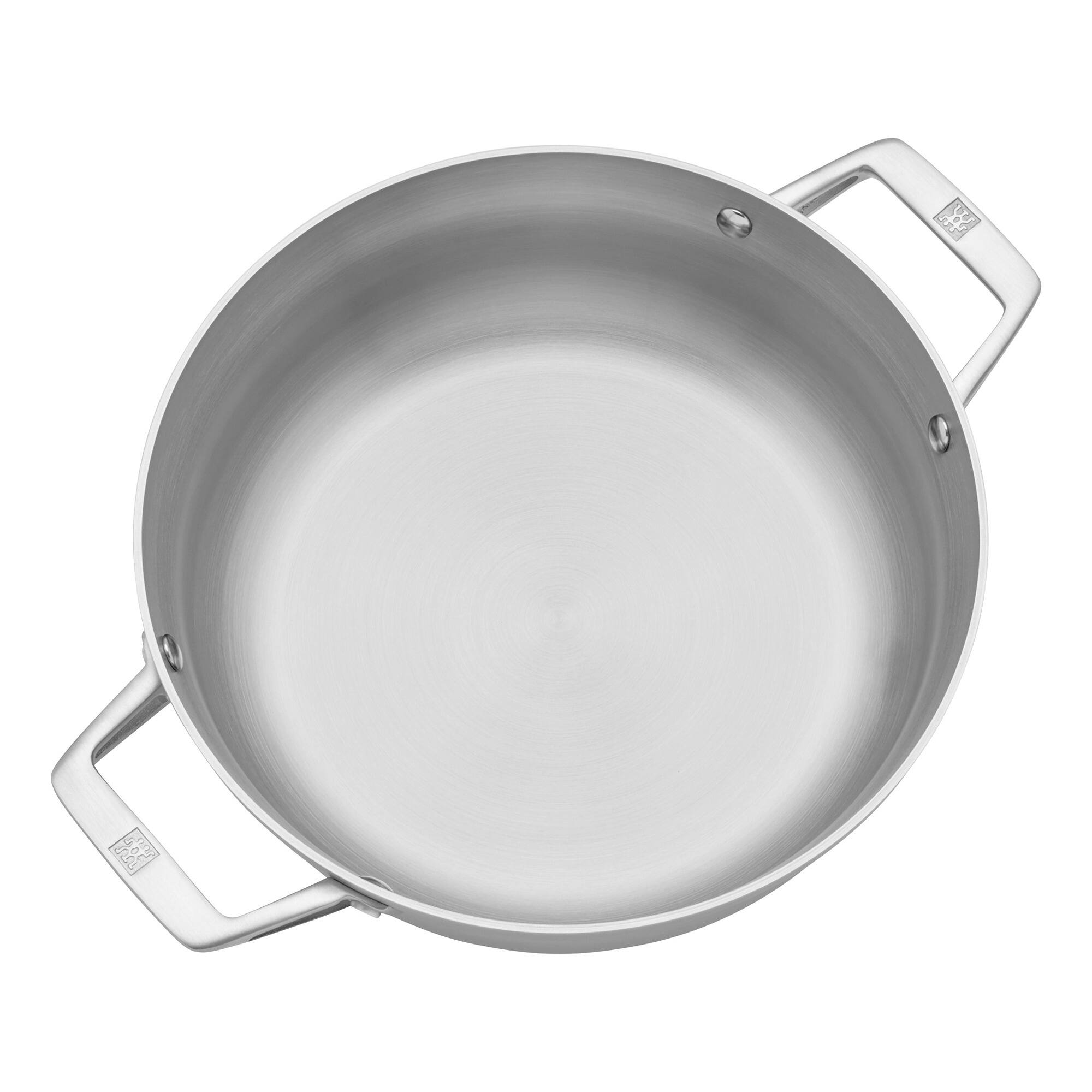 Alt View 1. ZWILLING - ZWILLING Motion Stainless Steel 4-qt Stainless Steel  Chef's Pan with Lid - Stainless Steel.