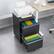 Front. GOODSILO - 2-Drawer Locking File Cabinet - Mobile Under Desk Filing for Letter/Legal/A4 - Home Office Storage - Black.