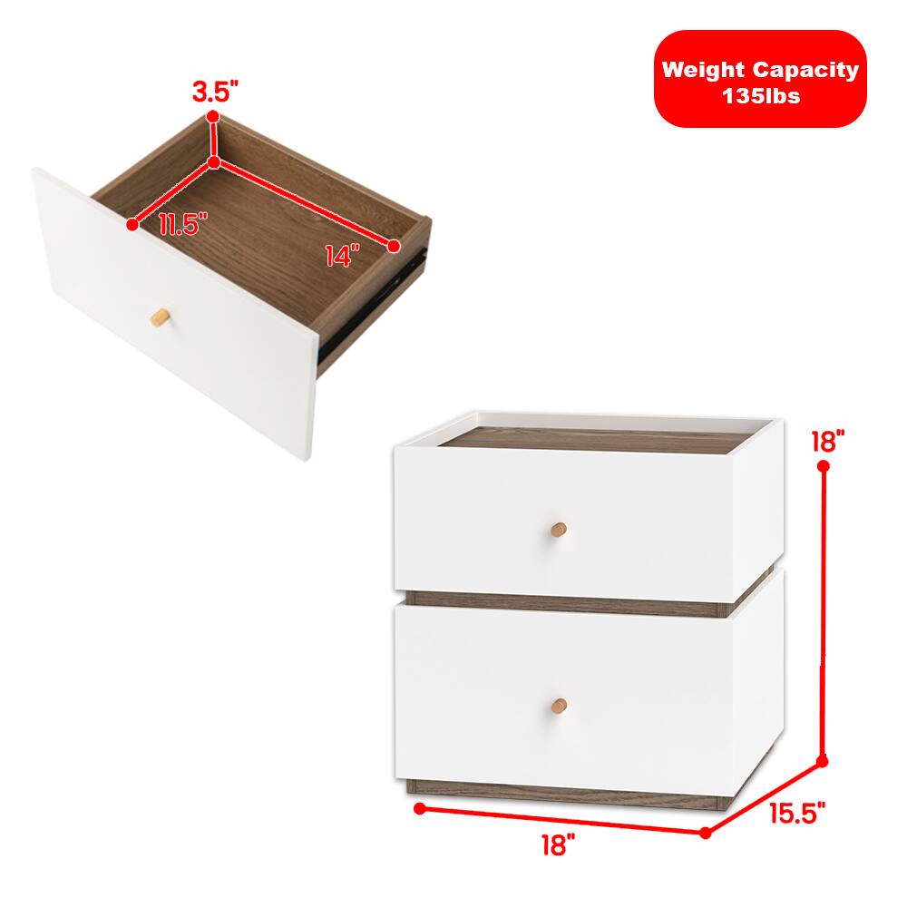 3.5"  
11.5"  
14"  
18"  
18"  
15.5"  

Weight Capacity: 135lbs
