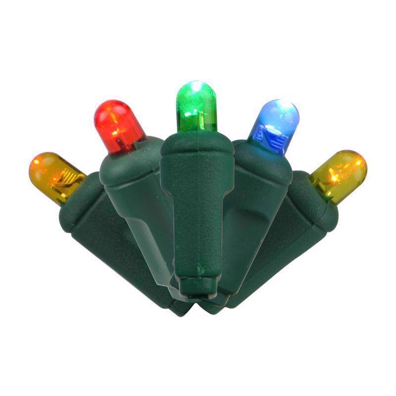 Celebrations - Platinum LED Mini 50 ct String Christmas Lights 25 ft - Multicolored