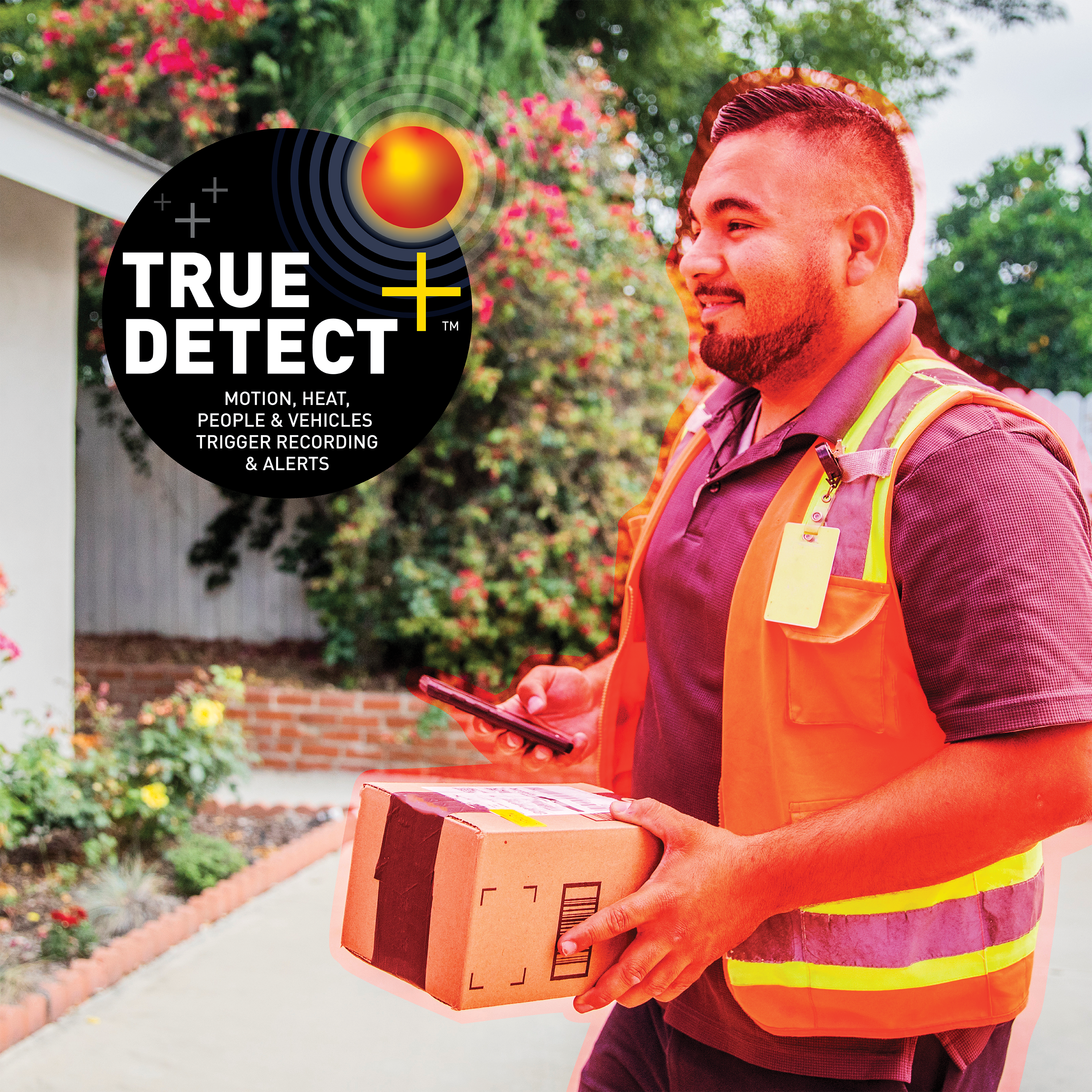 TRUE DETECT™  
MOTION, HEAT, PEOPLE & VEHICLES TRIGGER RECORDING & ALERTS