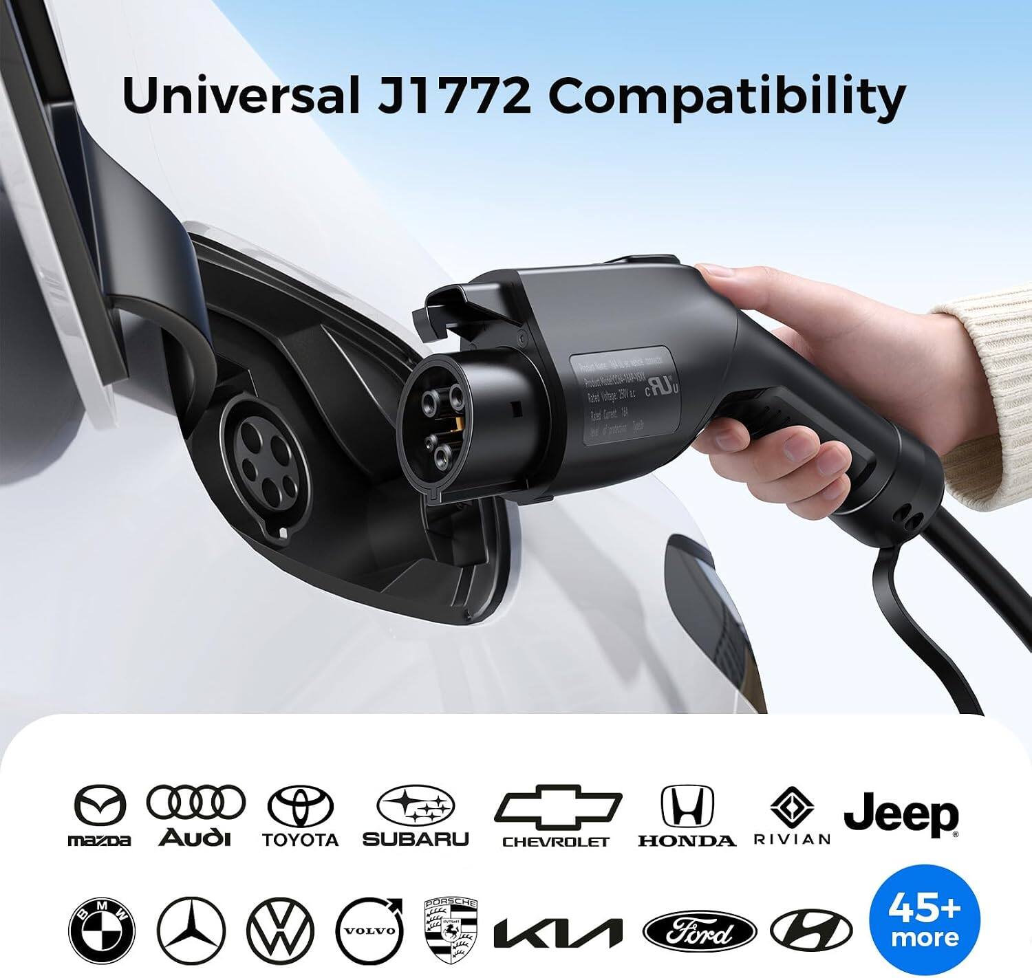 Universal J1772 Compatibility

In the 2G E LR IoT

Jeep, Mazda, Audi, Toyota, Subaru, Chevrolet, Honda, Rivian, BMW, Volkswagen, Ford, and 45+ more