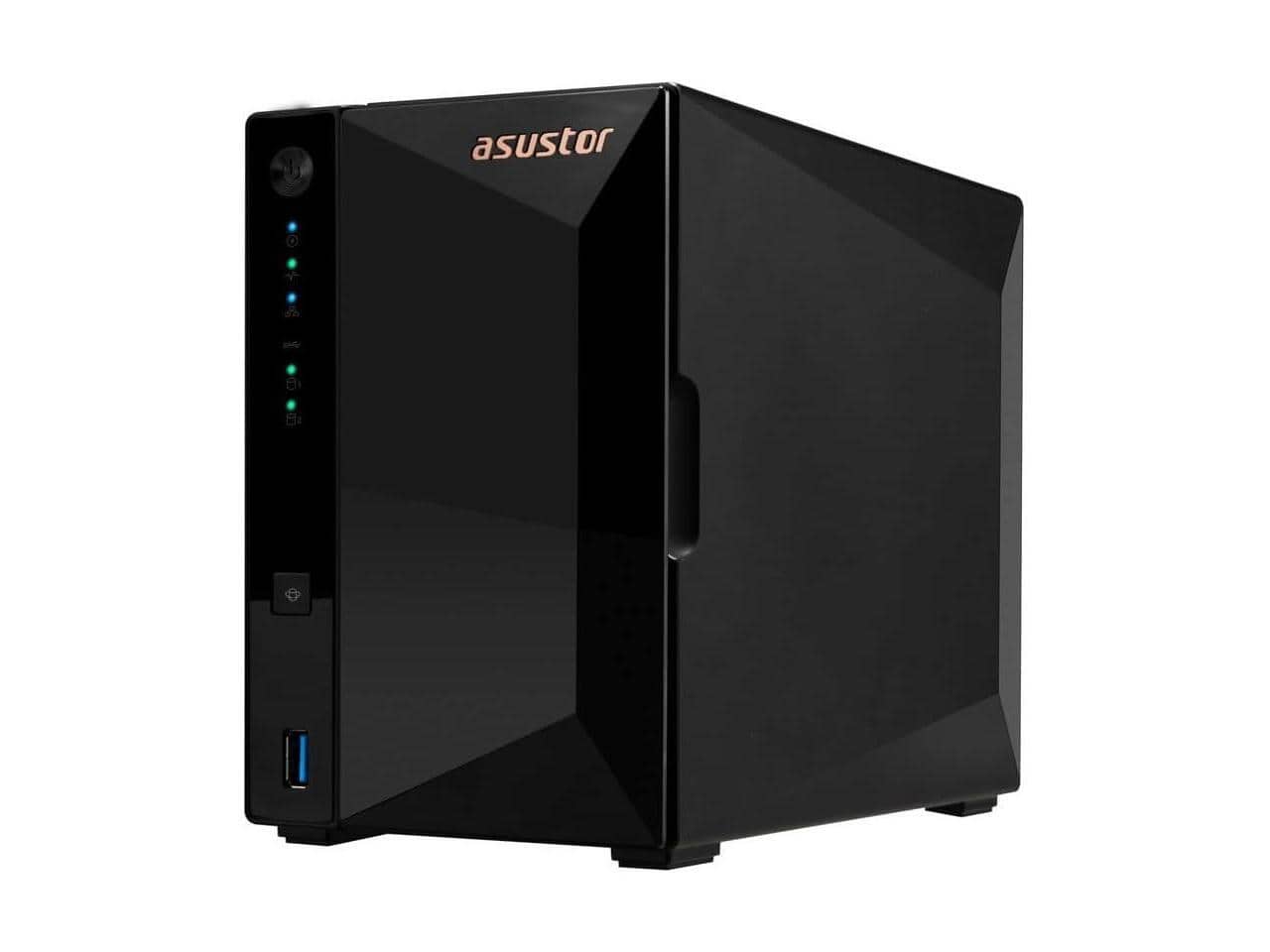 Asustor - AS3302T v2 Drivestor 2 Pro Gen2 2 Bay NAS, Quad-Core 1.7GHz CPU, 2.5Gbe Port, 2GB DDR4 (Diskless)