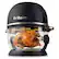 Front. Fritaire - Non-Toxic Air Fryer - Glass Air Fryer, 5qt, Teflon-Free, PFOA- Free, w/ Accessories - Rotisserie and Tumbling Basket - Midnight Black.