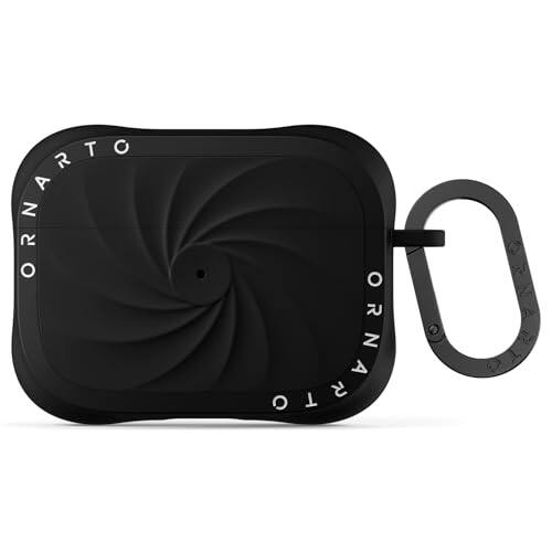 Alt View 2. Ornarto - ORNARTO Vortuxe for iPhone 16 Pro Case 6.3" and for AirPods Pro 2 Case in Black - Black.