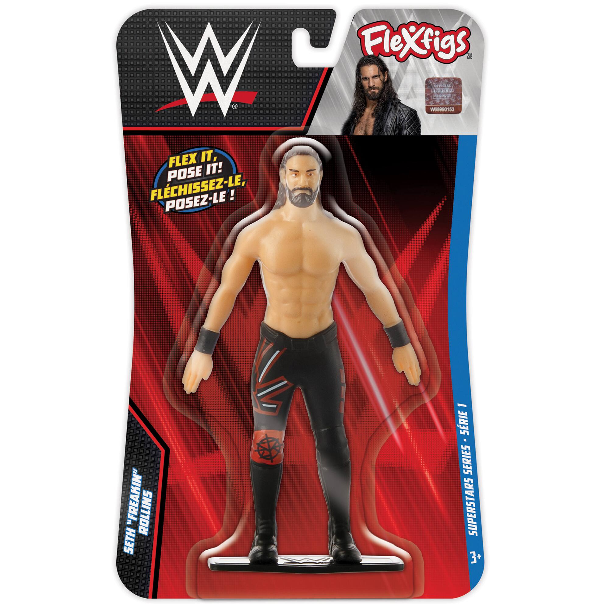 ☆*:.。.Rollins.。.:*☆ Seth Rollins (Gold) - WWE Knuckle Crunchers 8 Toy Wrestling Action
