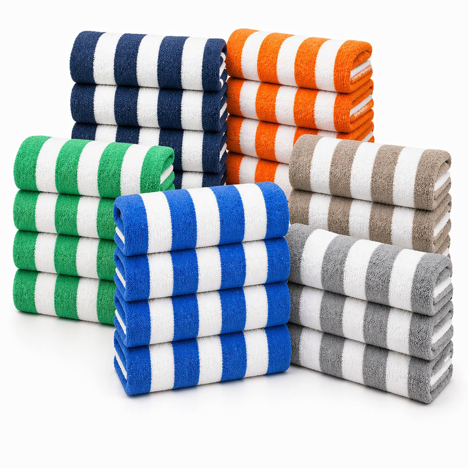 “ TERRY” beach towel Plazatex Terry Cabana 80% Cotton 20% Polyester Oversized 4 Pack