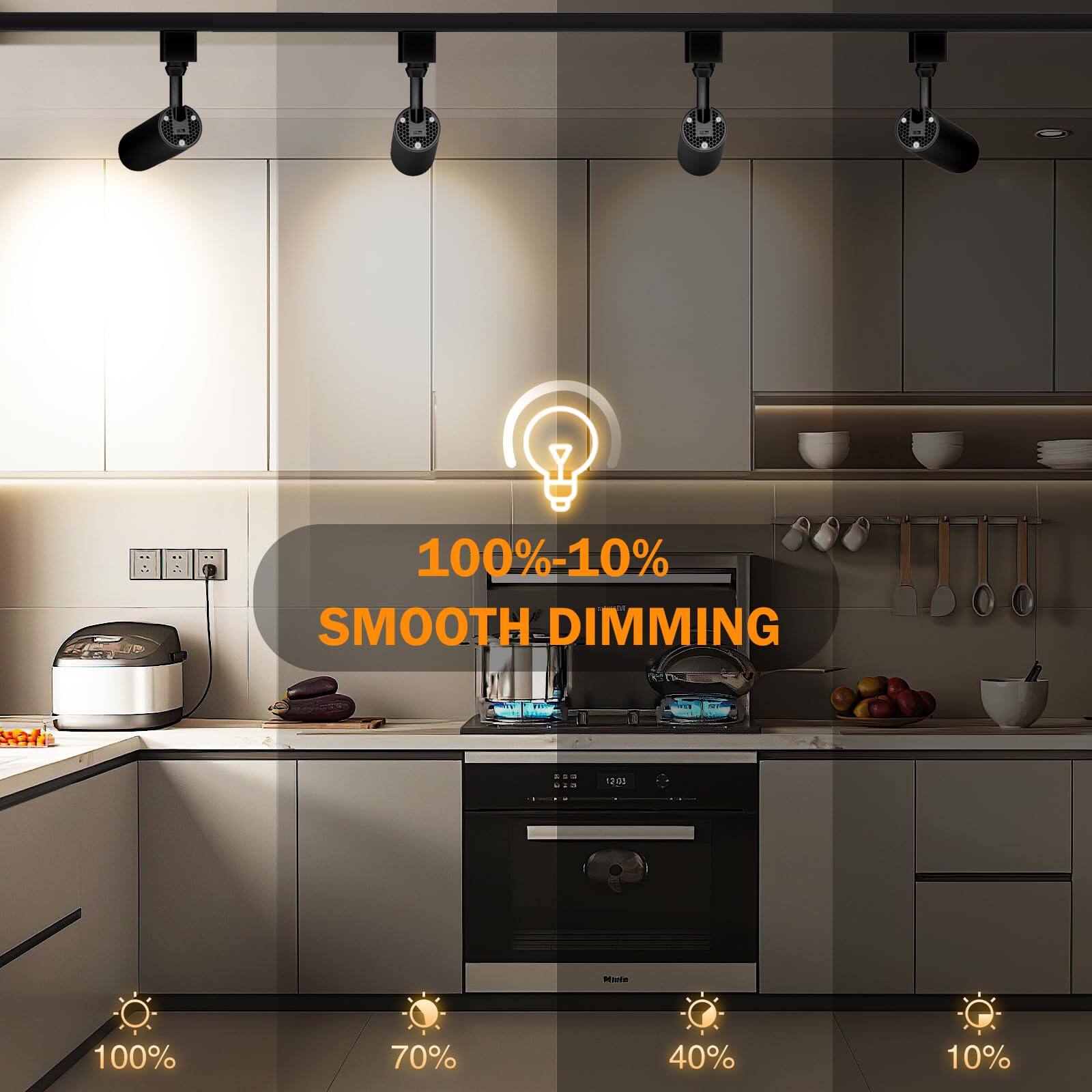 100%-10% SMOOTH DIMMING

100%
70%
40%
10%