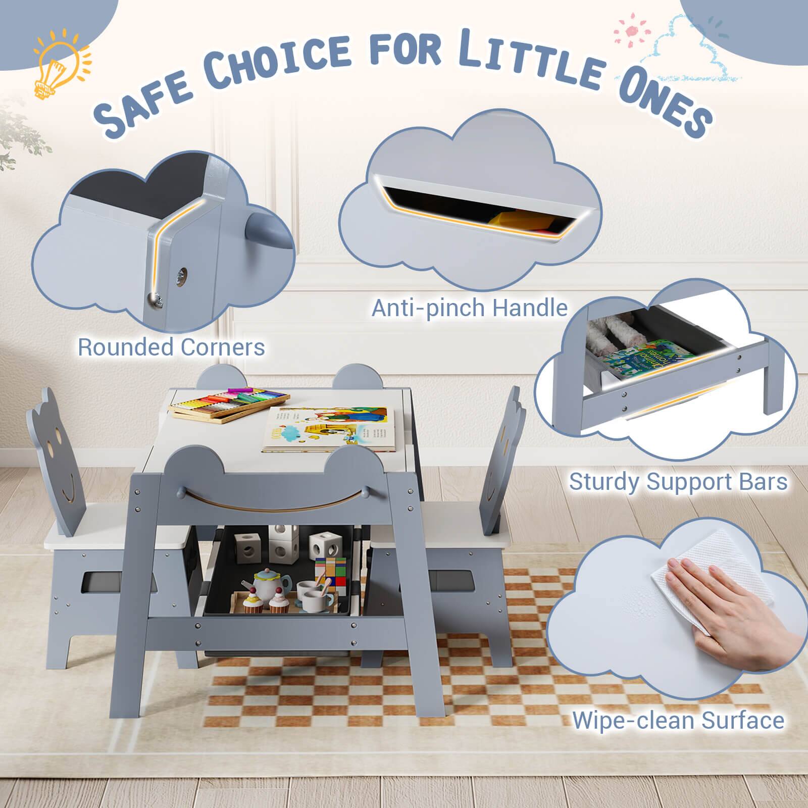 SAFE CHOICE FOR LITTLE ONES

- Rounded Corners
- Anti-pinch Handle
- Sturdy Support Bars
- Wipe-clean Surface