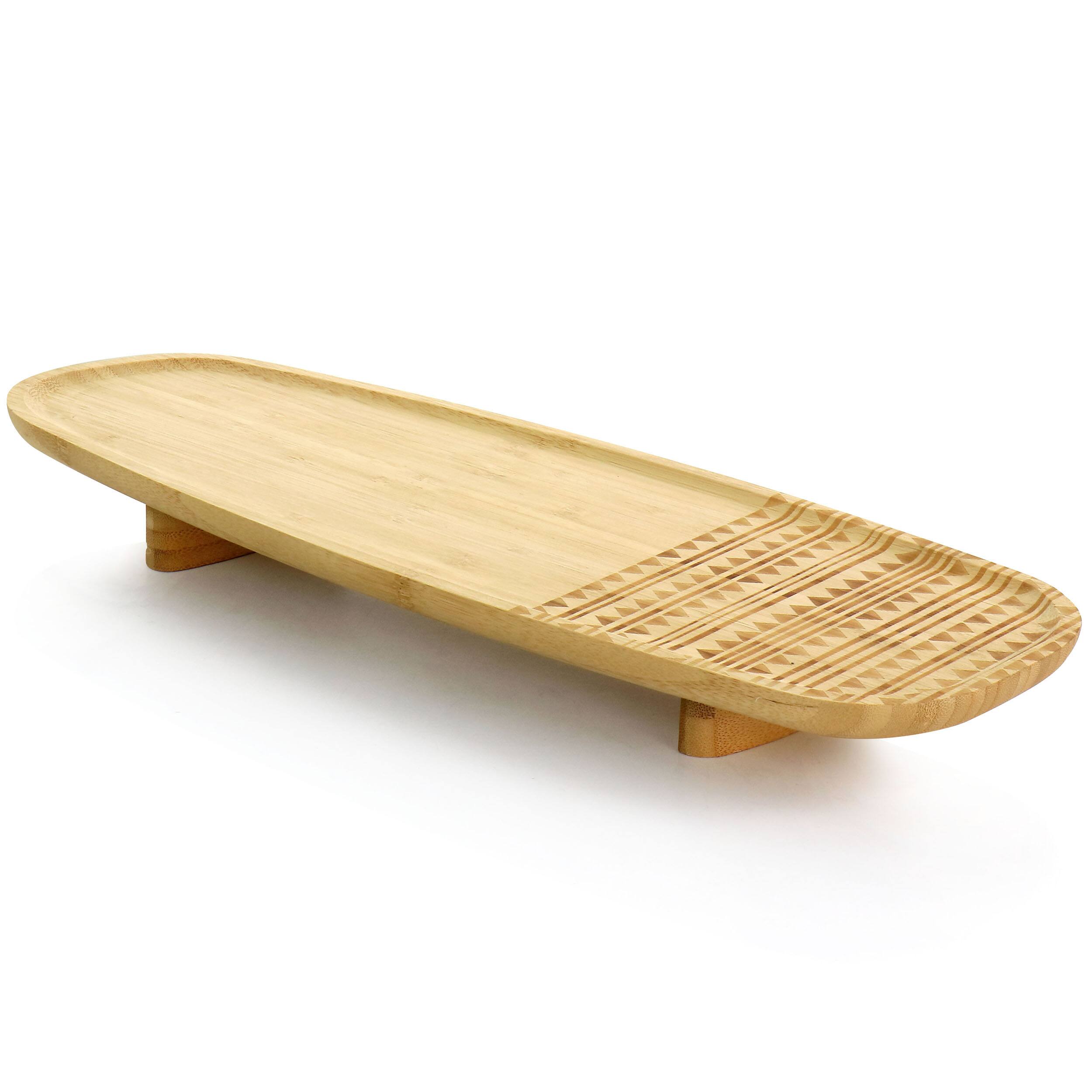 Alt View 6. Gibson - Gibson Home 17.7 Inch Sadler Narrow Wooden Serving Tray - Brown.