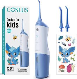 COSLUS - CX31 Kids Water Flosser – 4 modes, ages 6+, safe & waterproof. Portable, rechargeable