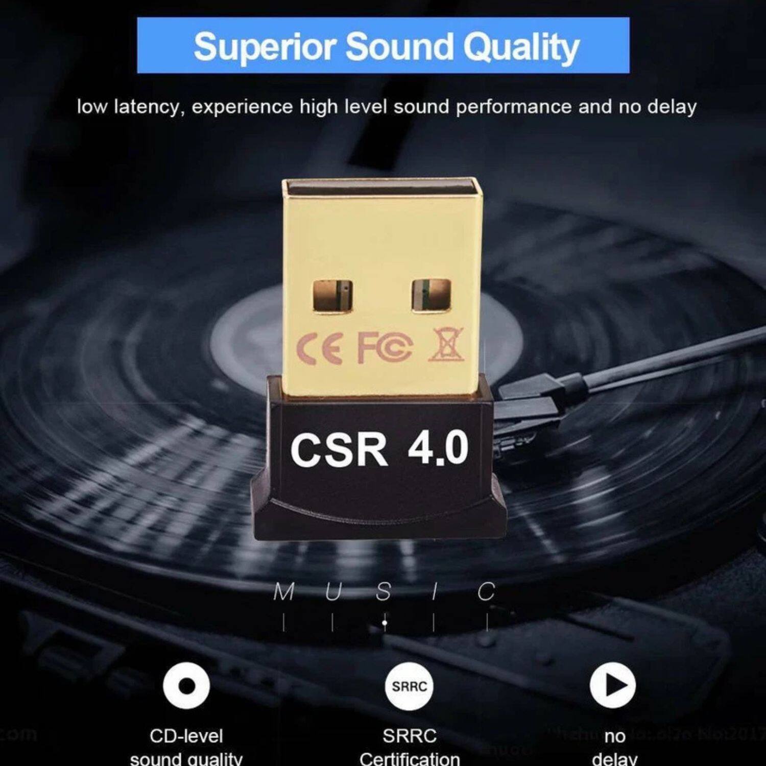 Superior Sound Quality

low latency, experience high level sound performance and no delay

CSR 4.0

CD-level sound quality

SRRC Certification

no delay
