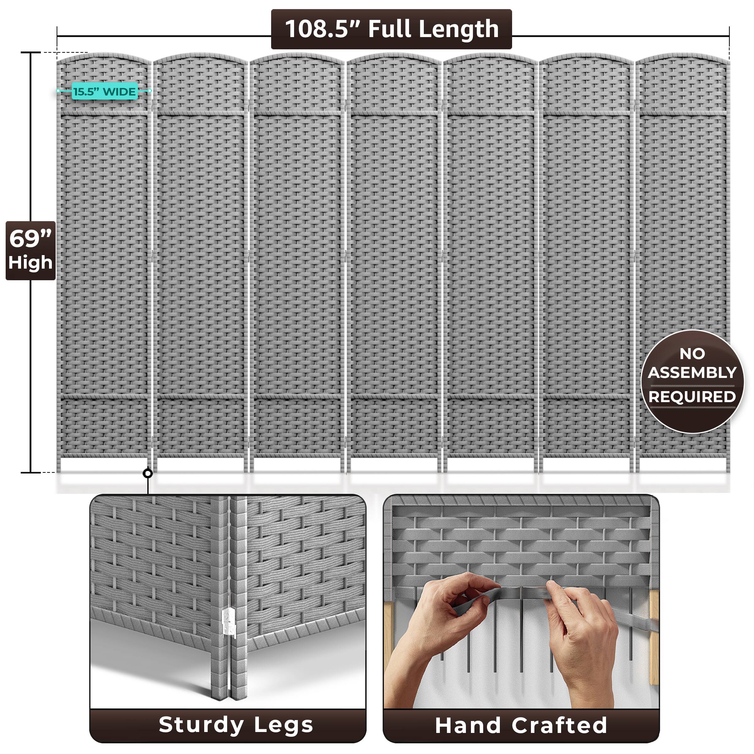 108.5" Full Length  
15.5" Wide  
69" High  
No Assembly Required  
Sturdy Legs  
Hand Crafted