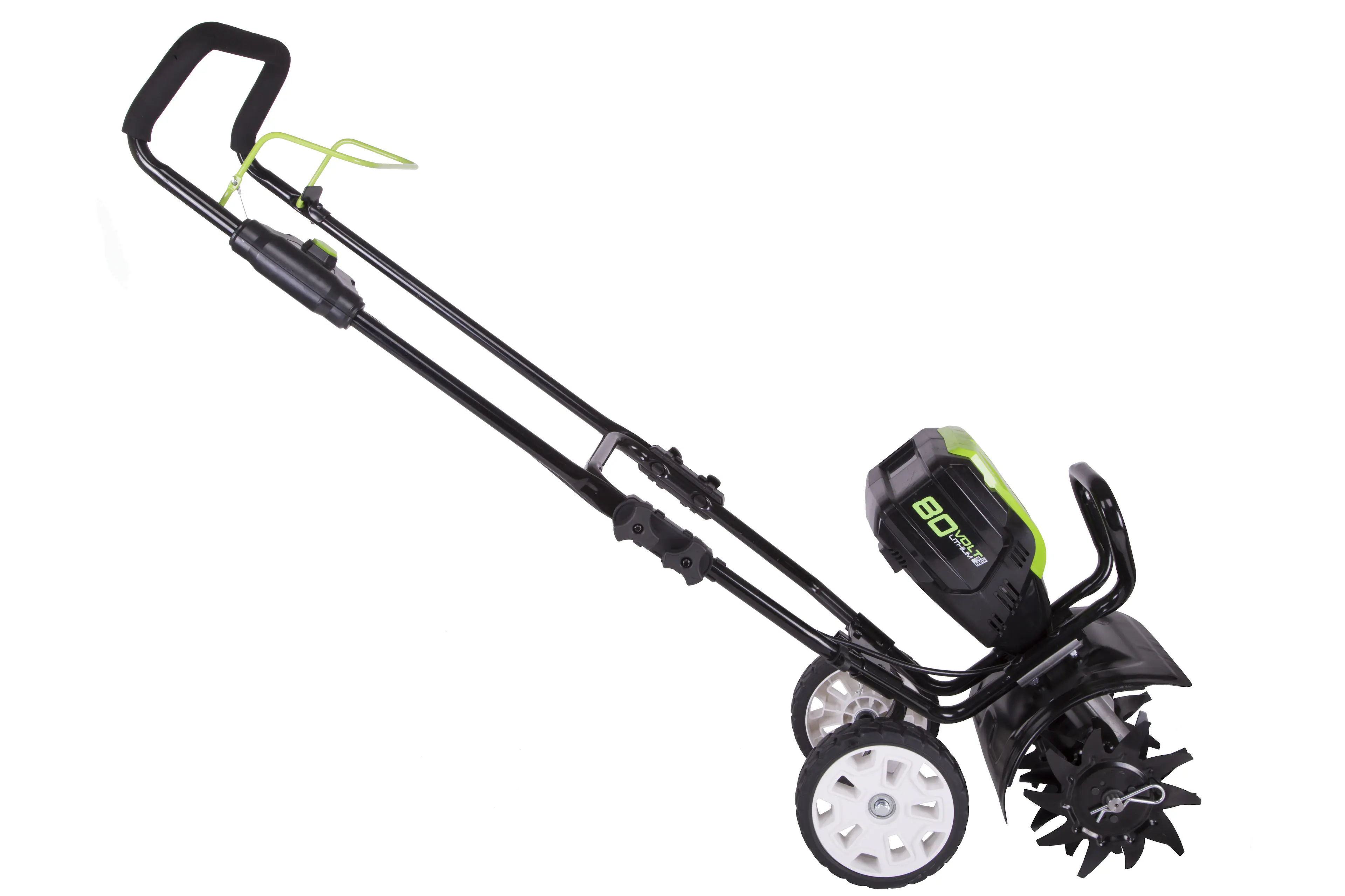 Alt View 14. Greenworks - 80V 10 in. Cultivator (Battery and charger not included) - Green.