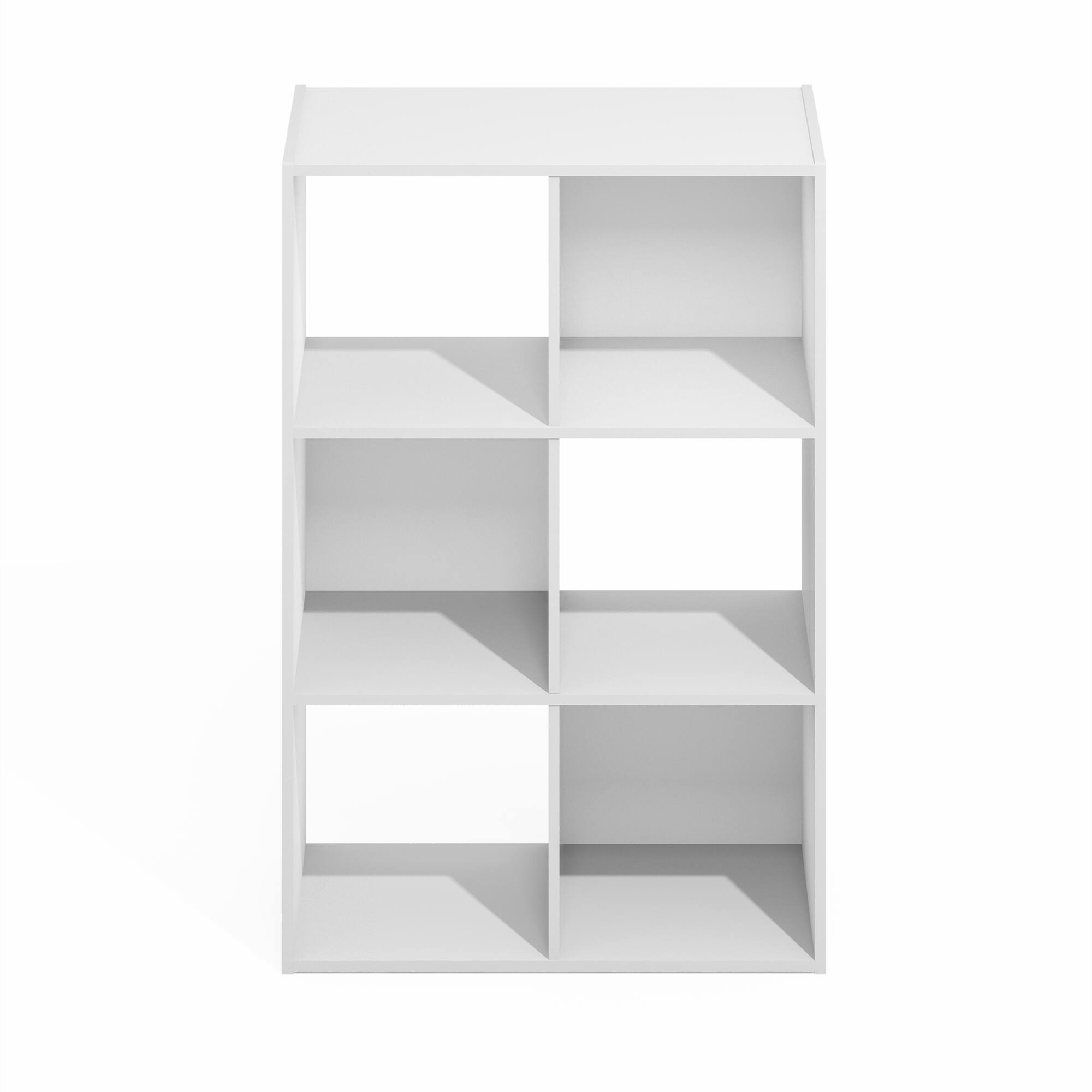 Alt View 5. Furinno - Pelli Cubic Storage Cabinet, 3x2 - Plain White.