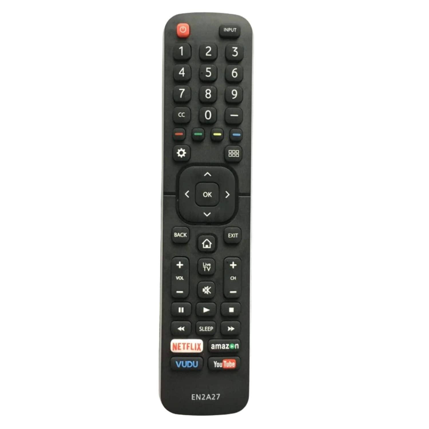 Home Collection - Replacement Remote EN2A27 / EN2A27HT for Hisense Smart LED TVs – Plug & Play, No Setup Needed