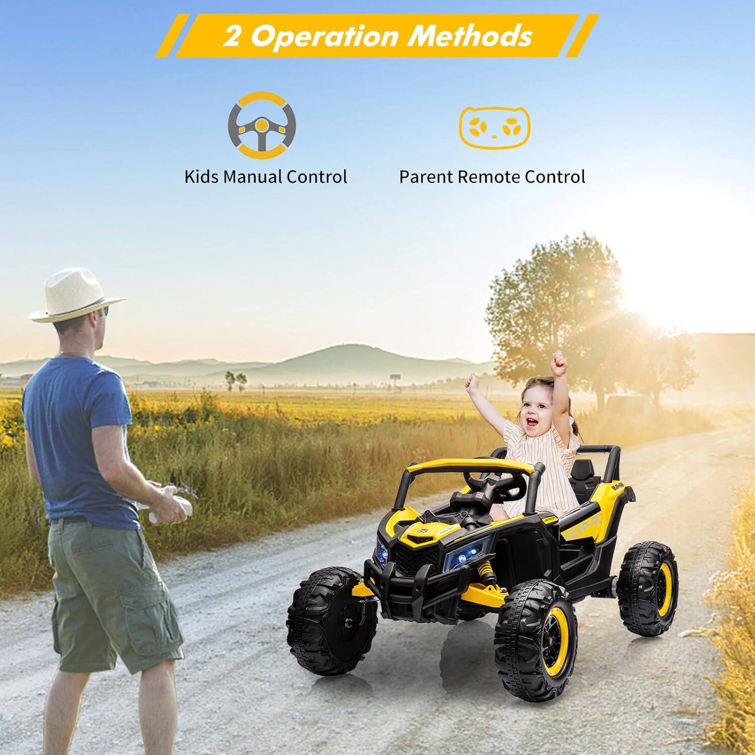 2 Operation Methods

Kids Manual Control

Parent Remote Control