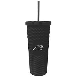 Logo Brands - Carolina Panthers 24oz. Logo Studded Tumbler - Multicolor