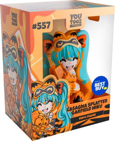 Youtooz Hatsune Miku Lasagna Splatter Garfield Miku 5.1 Youtooz Hatsune Miku Lasagna Splatter Garfield Miku 5.1