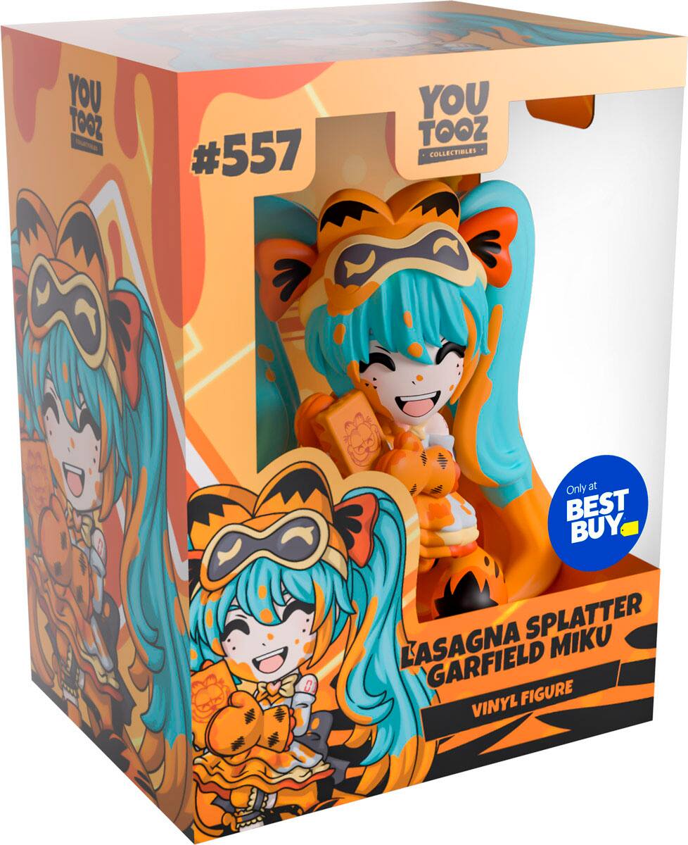 YOU TOOZ COLLECTIBLES #557 SPLATTER MIKU LASAGNA GARFIELD VINYL FIGURE - Only at BEST BUY