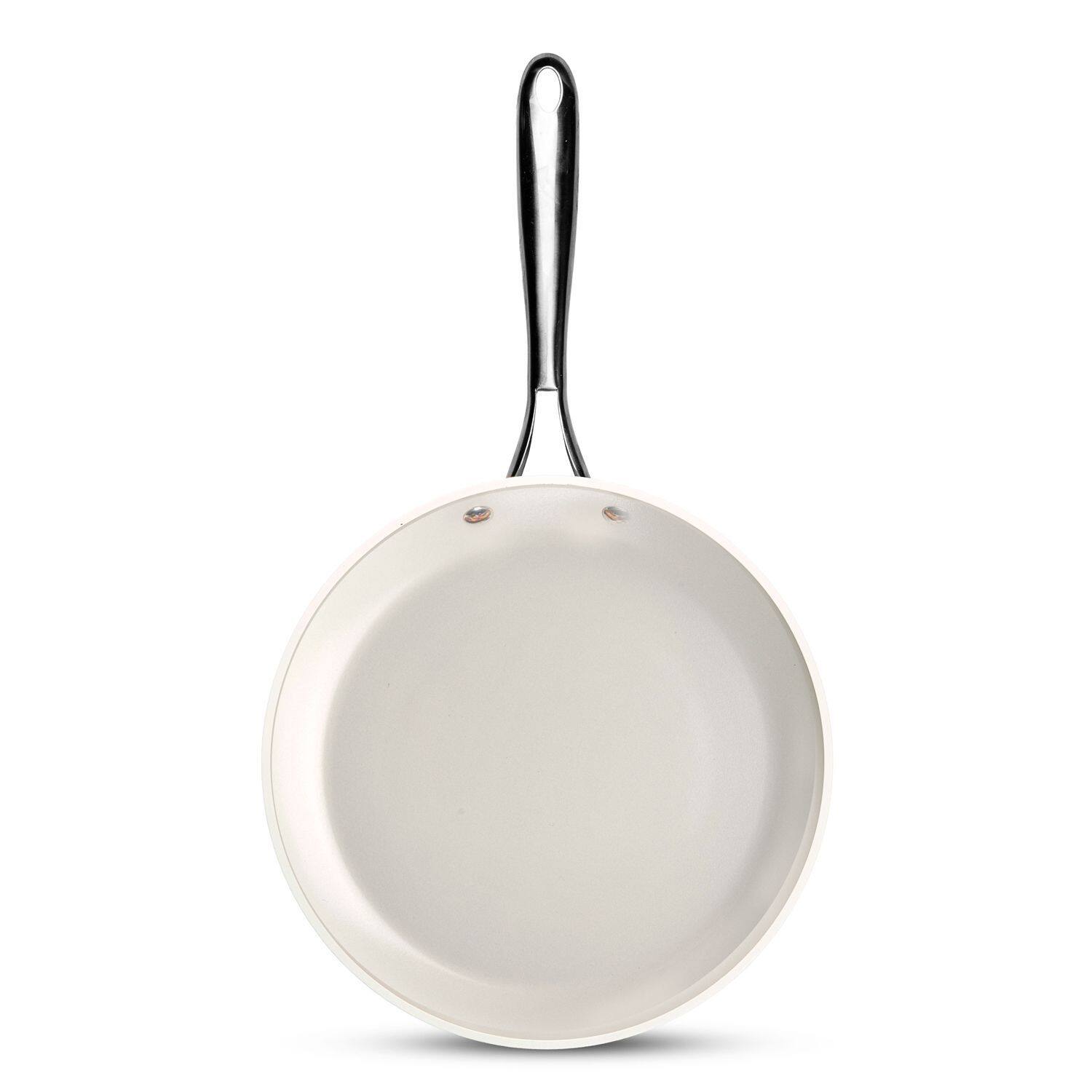 Alt View 2. Gotham Steel - Gotham Steel Cream 12'' Ultra Nonstick Ceramic Fry Pan with Stay Cool Handle - Cream.