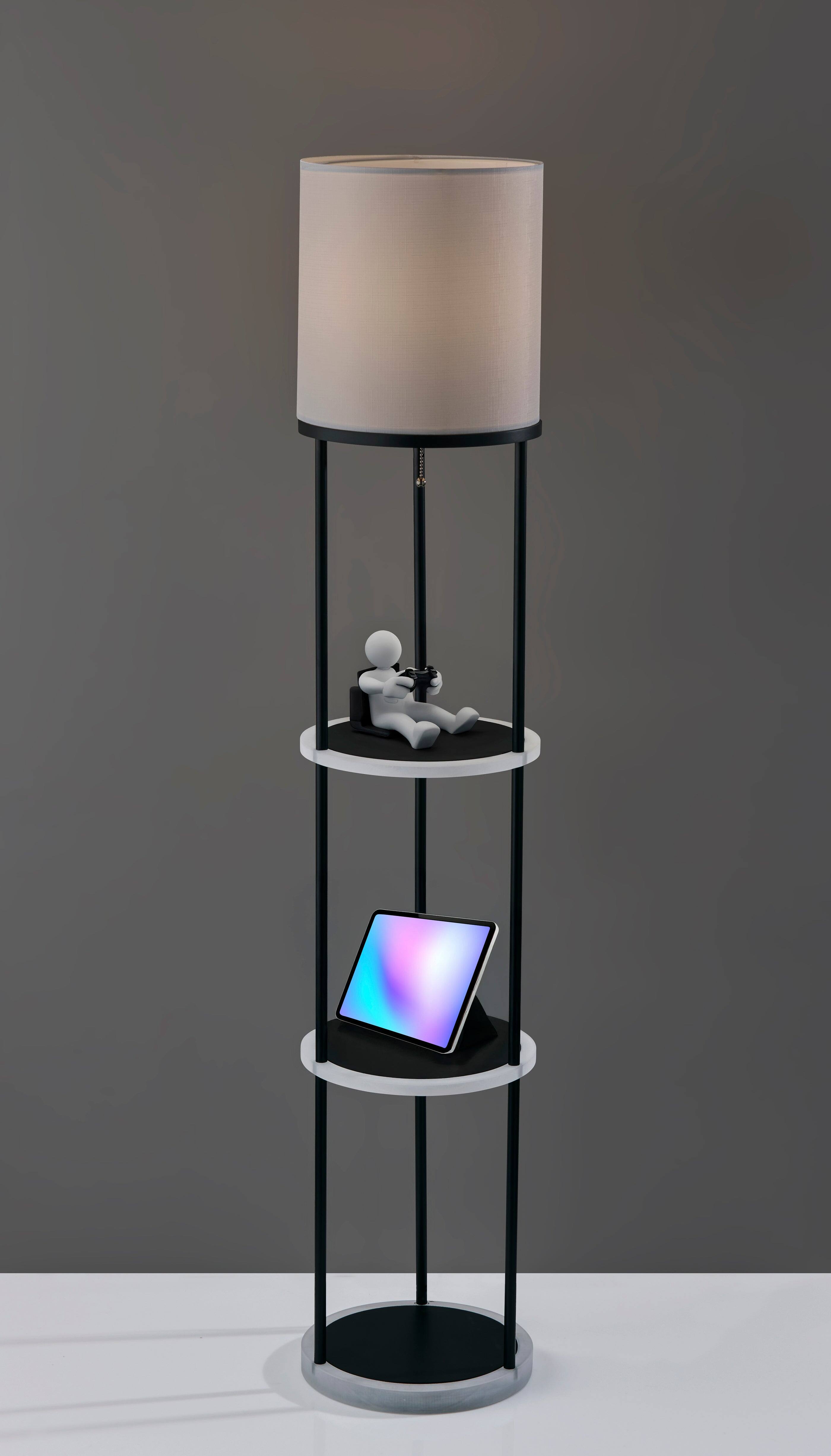 Alt View 5. Adesso Home - Keely RGB Color Changing Shelf Lamp.