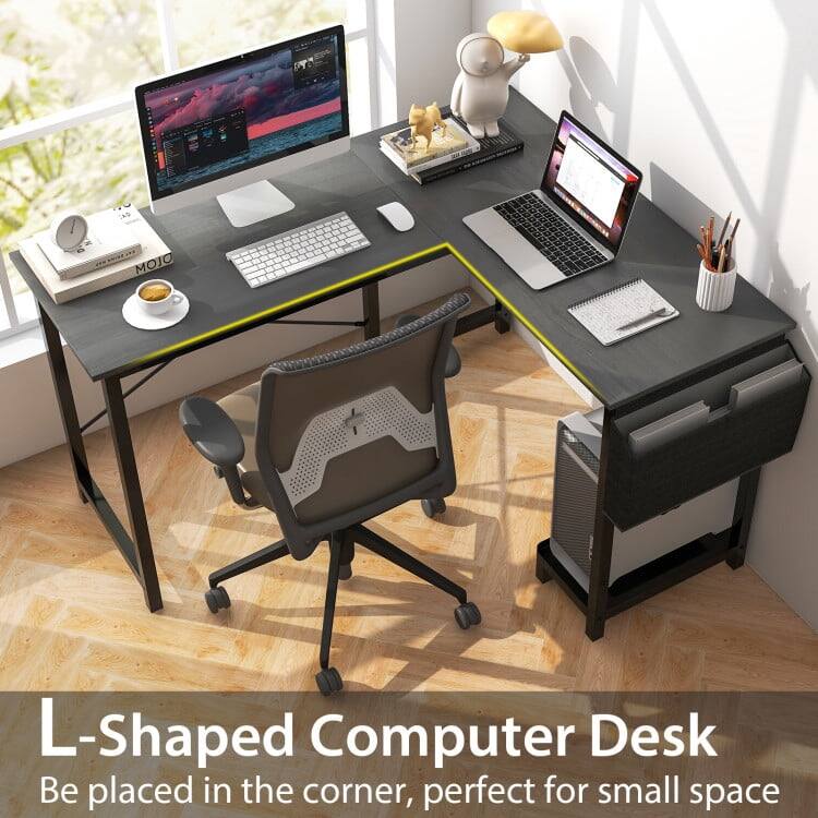 L-Shaped Computer Desk  
Be placed in the corner, perfect for small space
