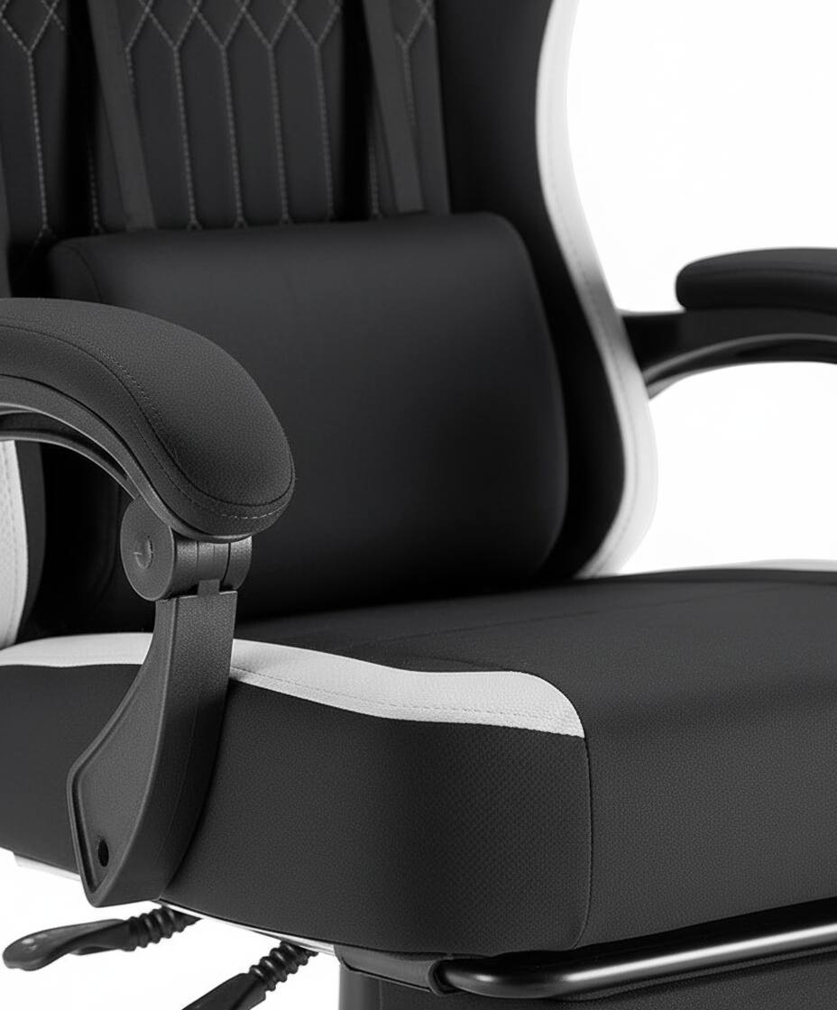 Left. AOITUN - High Back Ergonomic Computer Gaming Chair for Daily Use - Black.