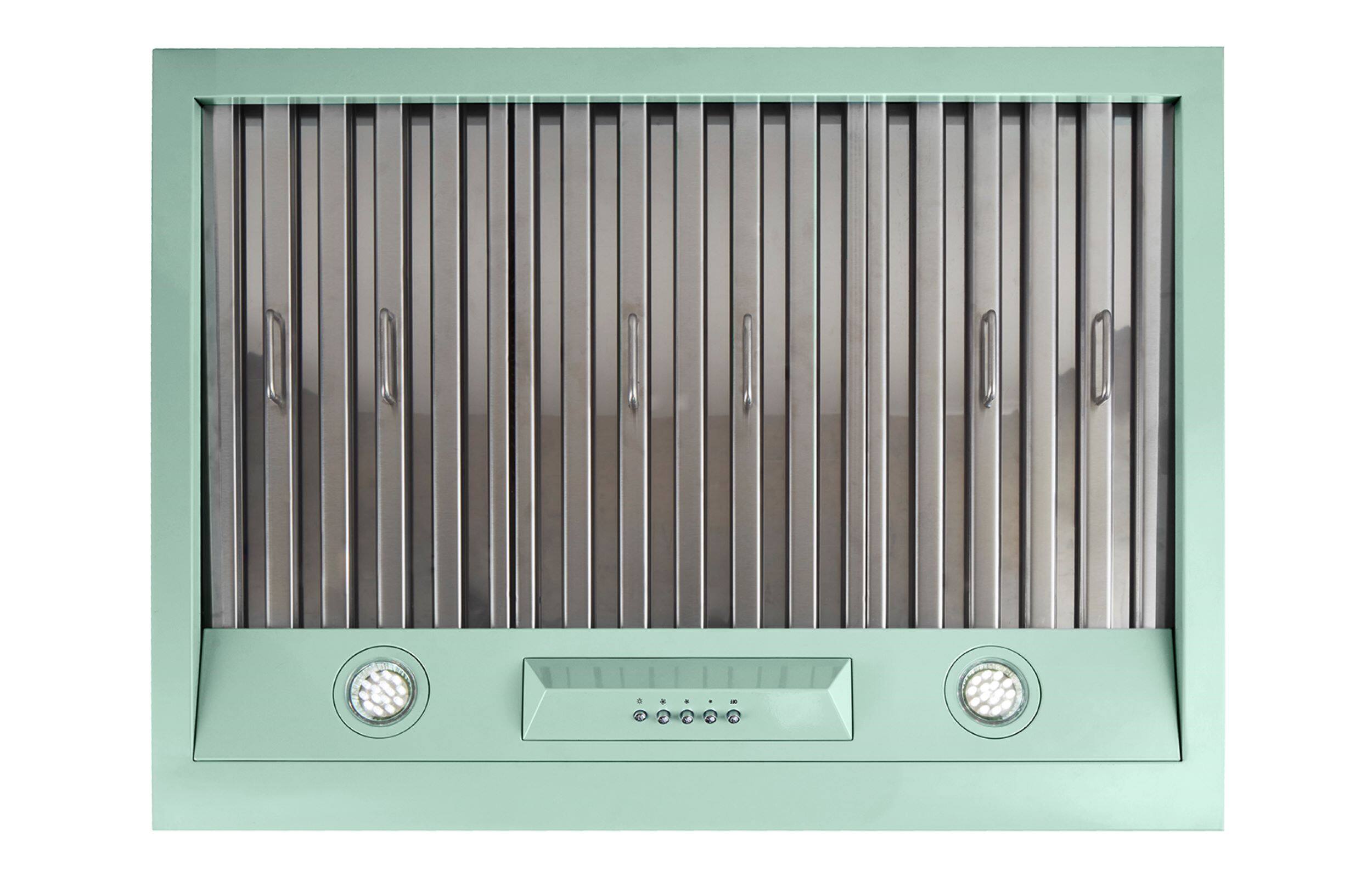 Alt View 15. Unique Appliances - Classic Retro 30" 700 CFM Ducted Under Cabinet Range Hood with LED Lighting - Summer Mint Green.