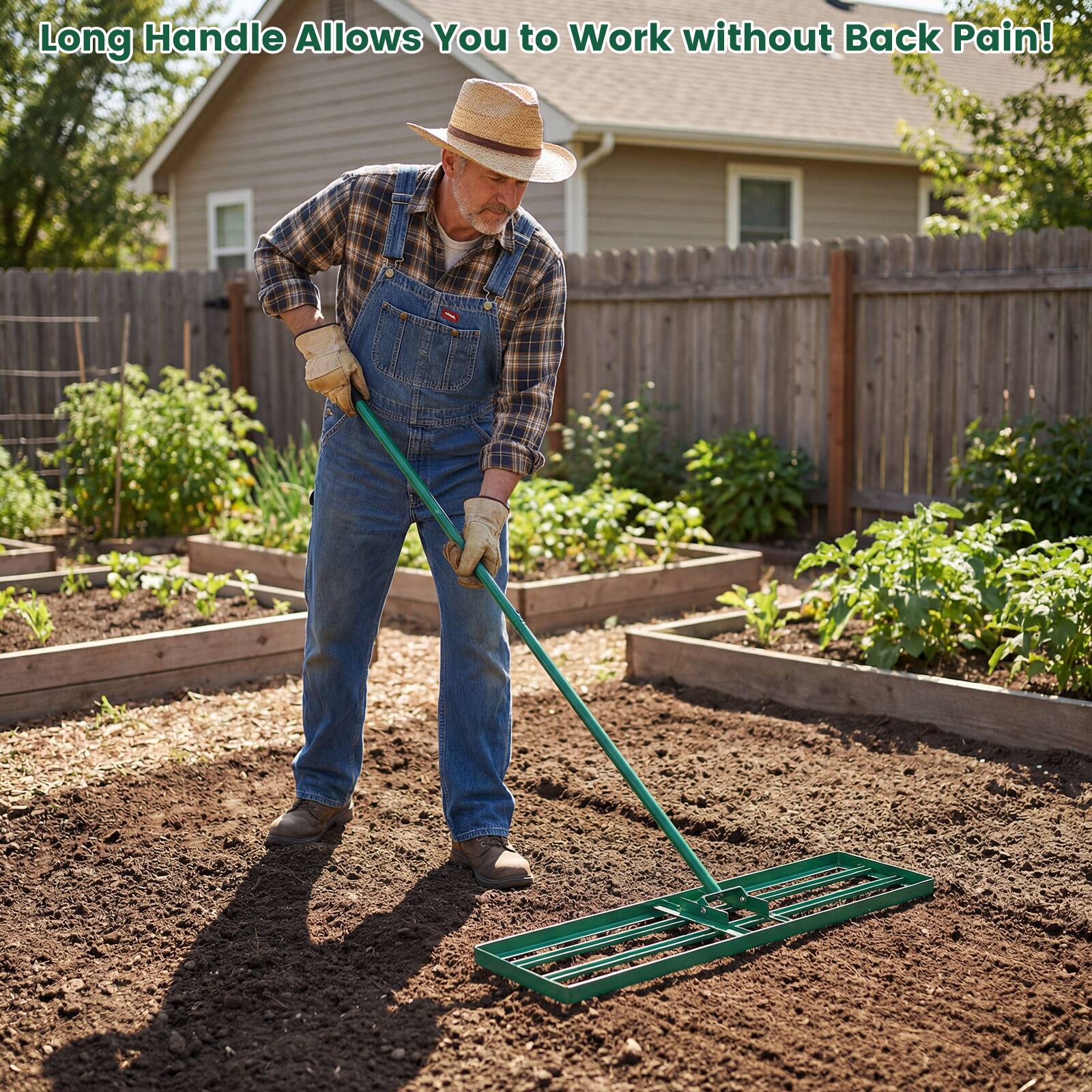 Long Handle Allows You to Work without Back Pain!