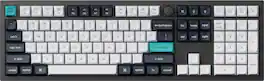 Keychron - Q6 Max 100% Custom Wireless RGB Mechanical Keyboard with Programmable QMK/VIA Hot-Swappable Brown Switch - Black