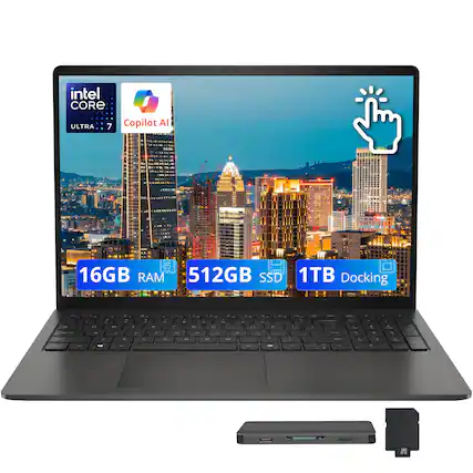 intel CORE ULTRA 7 Copilot AI ...E 16GB RAM 512GB SSD 1TB Docking