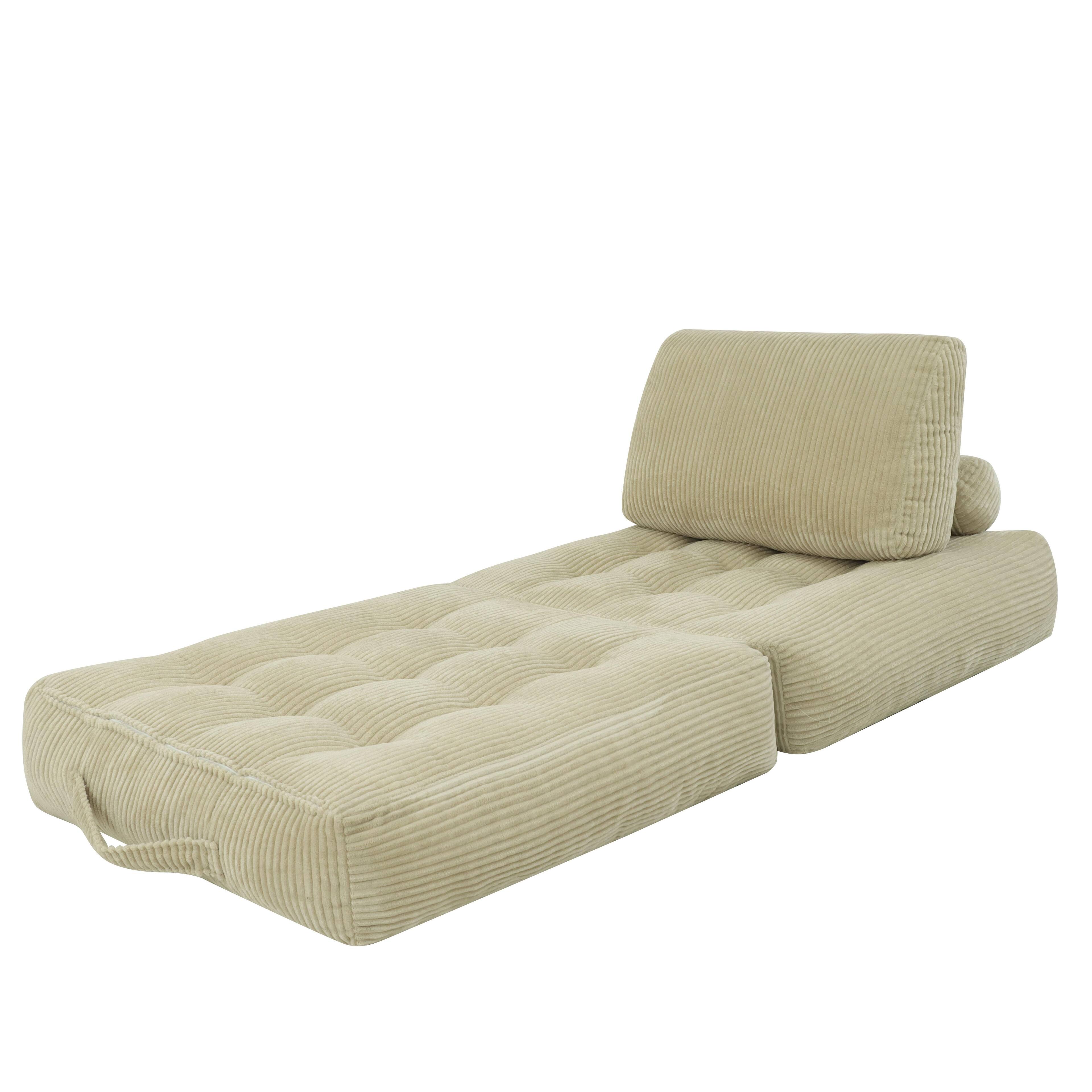 Alt View 7. LOVMOR - 71 Inch Faux Fur Bean Bag Chairs For Living Room Bedroom Dorm Plush Cozy Soft Indoor Lounge Seating Supportive - Camel.