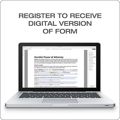 REGISTER TO RECEIVE DIGITAL VERSION OF FORM  
Durable Power of Attorney