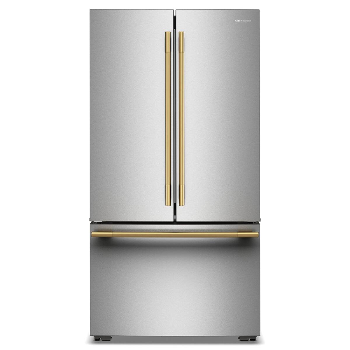 Alt View 17. KitchenAid - 36 in. Wide 24 cu. ft. French Door Counter-Depth Refrigerator with Interior Dispense - PrintShield Stainless.