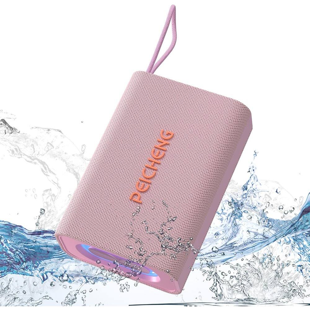 ACJPR - Portable Bluetooth Speaker, Waterproof, Loud Stereo Sound, RGB Lights, TWS Pairing