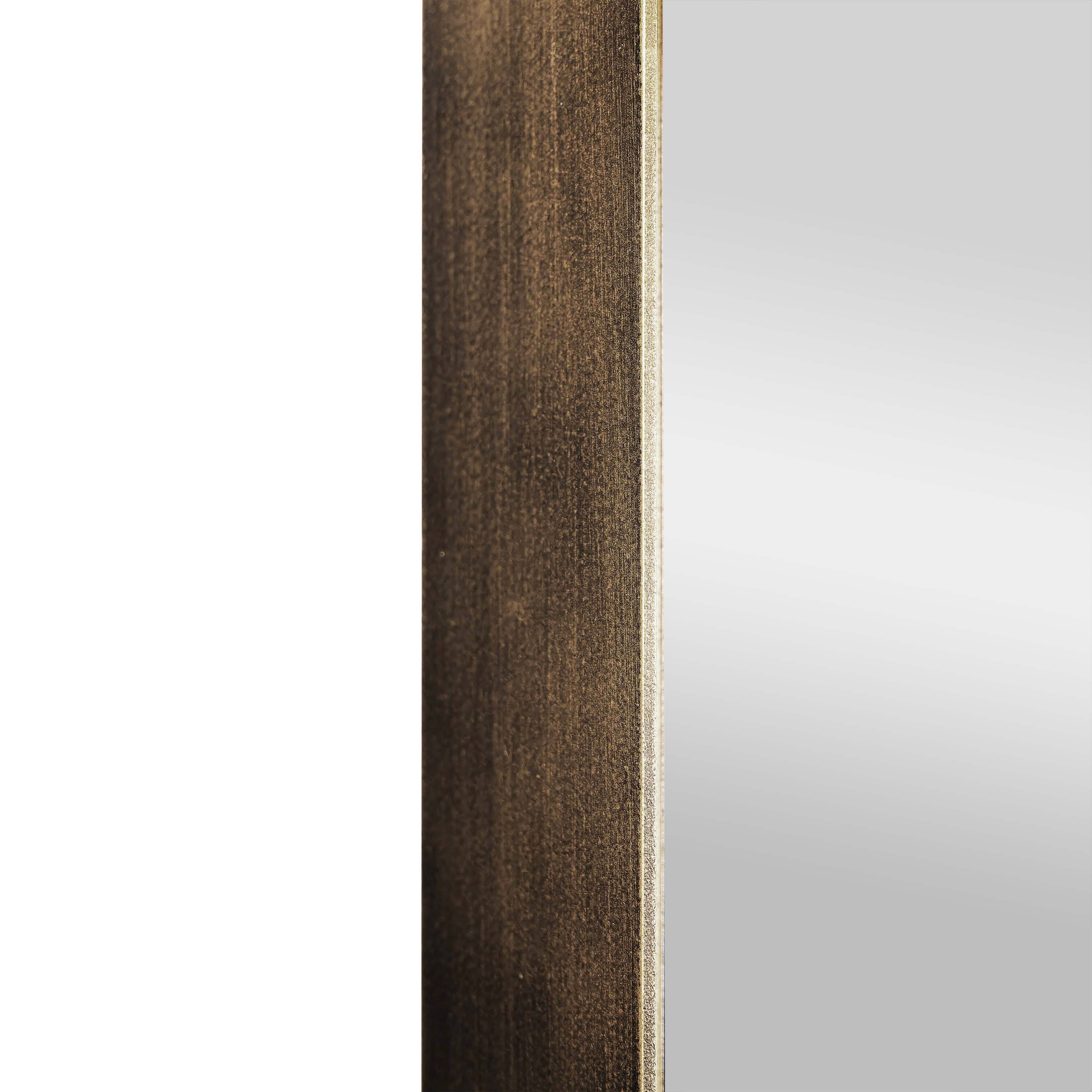 Alt View 10. Emma + Oliver - Afsin Wall Mirror with Silver Backed Glass for Clarity for Entryways, Bathrooms & More - Bronze.
