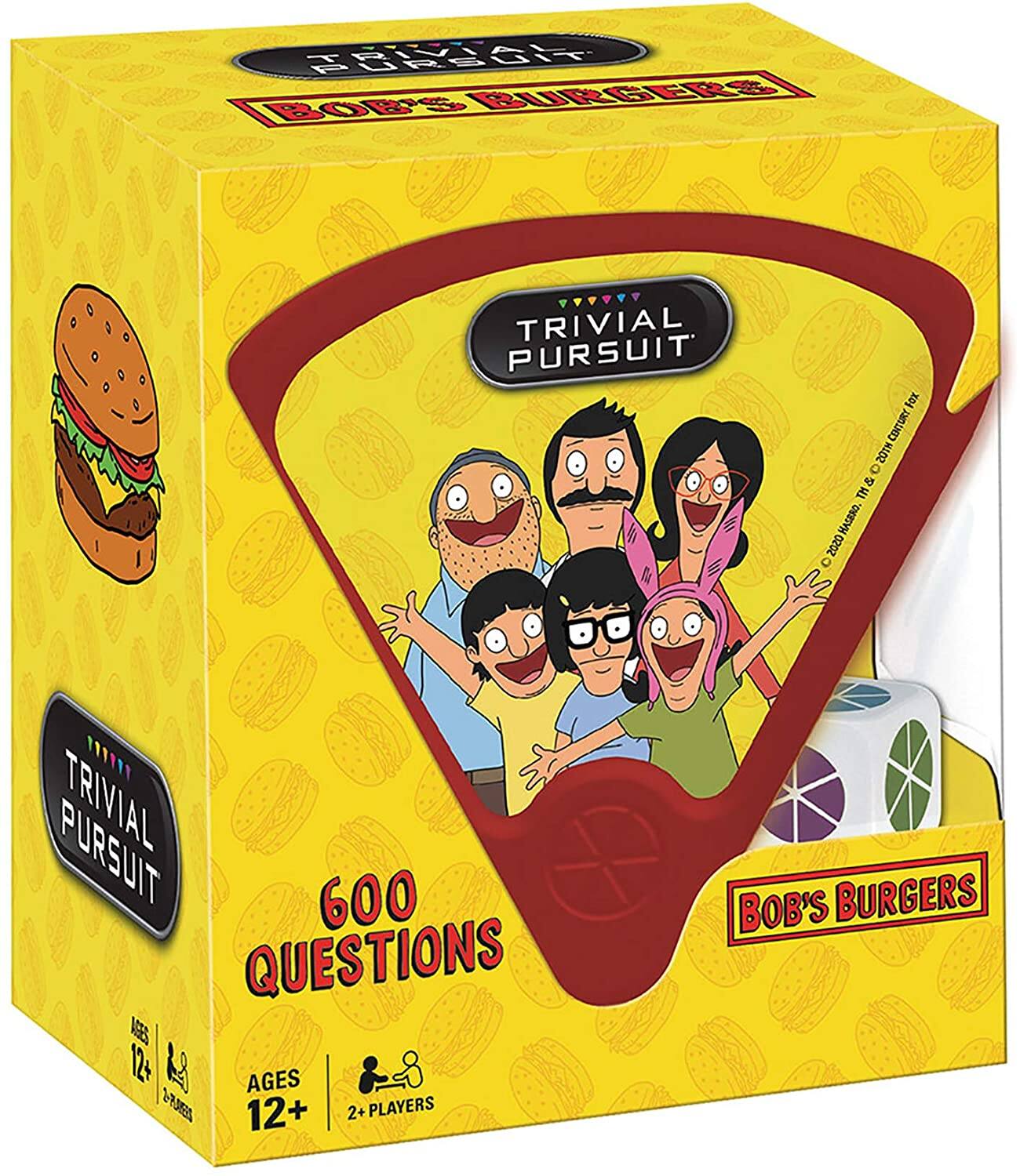 BOB'S BURGERS  
TRIVIAL PURSUIT  
600 QUESTIONS  
AGES 12+  
2+ PLAYERS