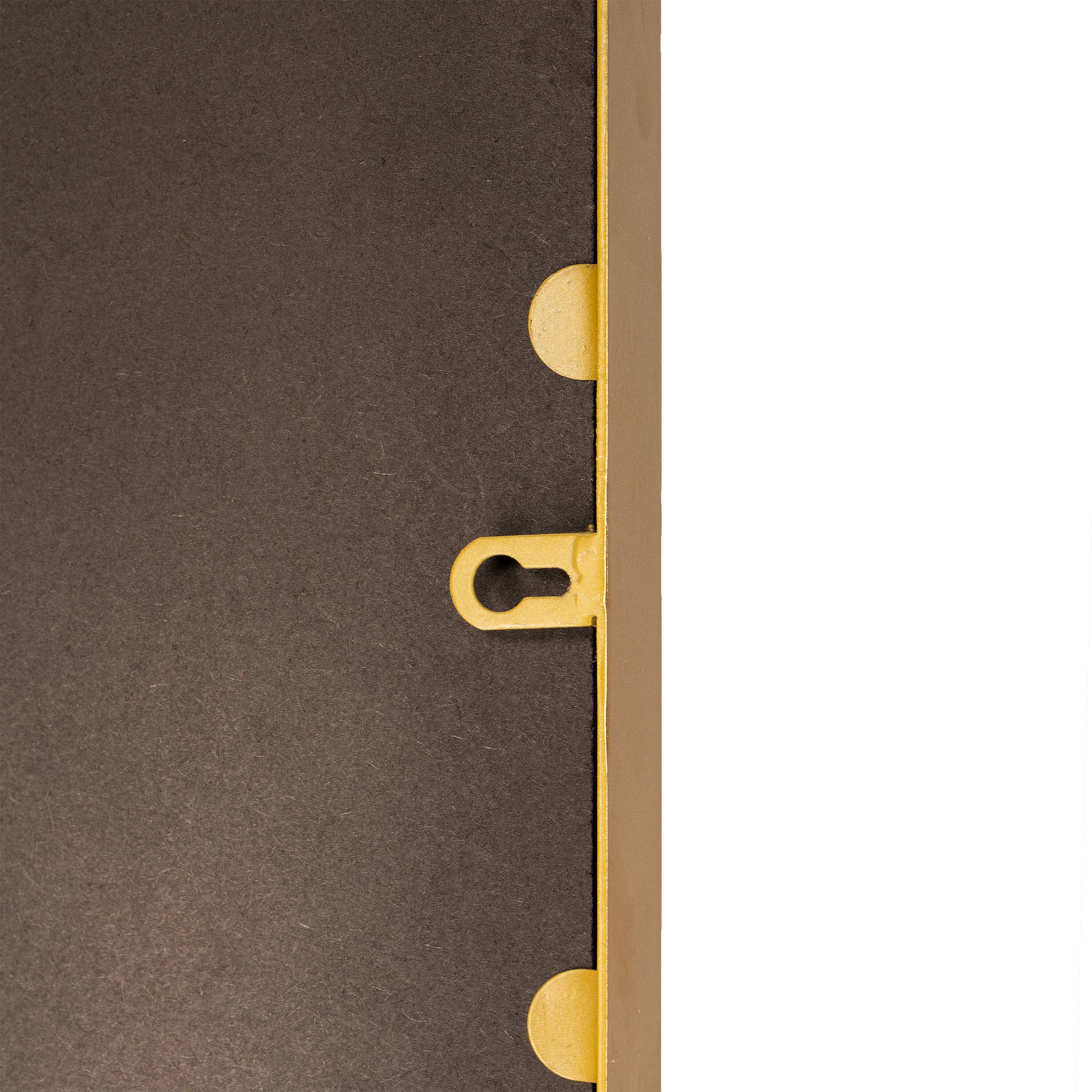 Alt View 9. Emma + Oliver - Afsin Wall Mirror with Silver Backed Glass for Clarity for Entryways, Bathrooms & More - Gold.