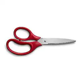 Staples - Student 7" Stainless Steel Scissors, Pointed Tip - Red