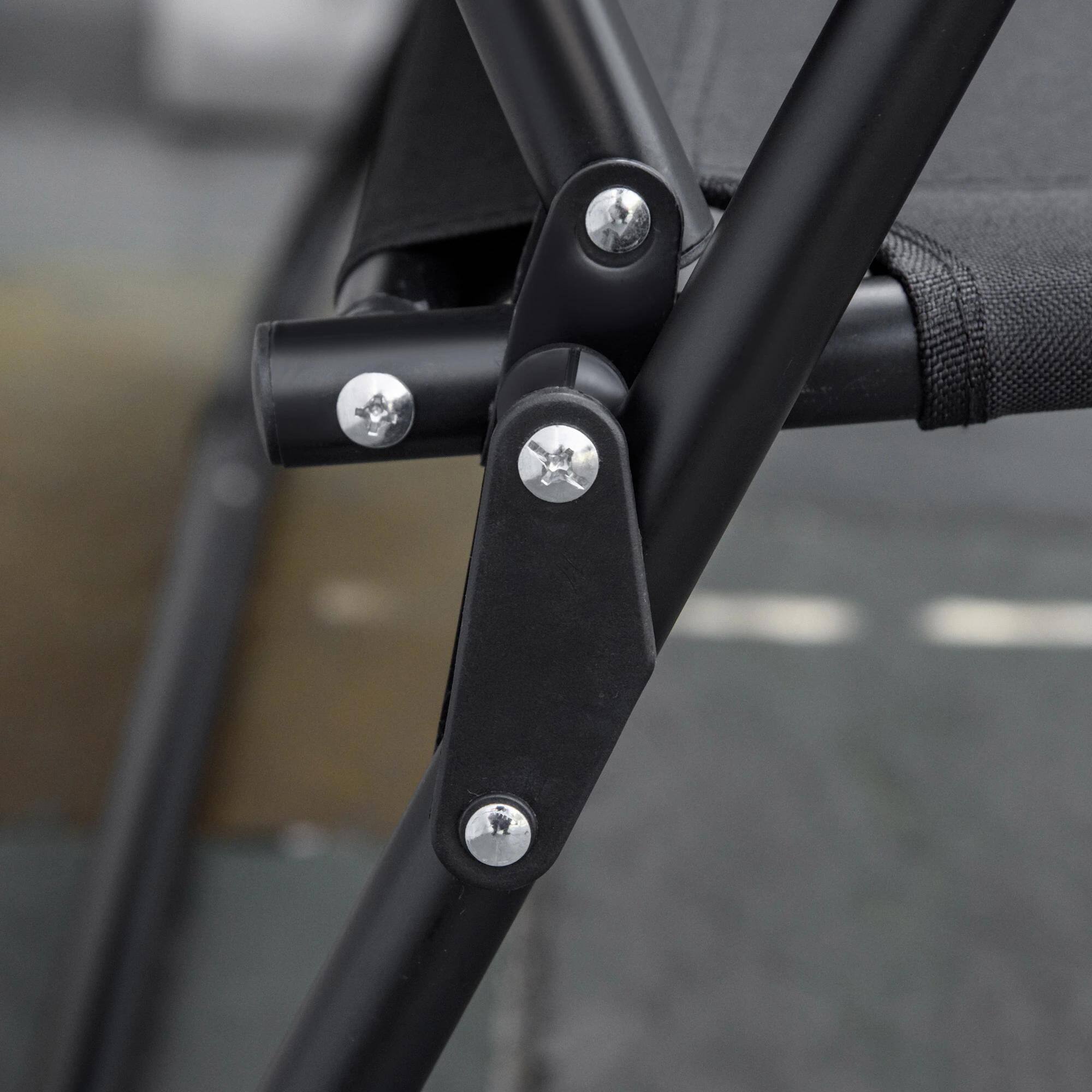 Back. Resenkos - Resenkos Double Folding Camping Chair, Loveseat For 2 Adults, Portable Camping Couch, Black - Black.