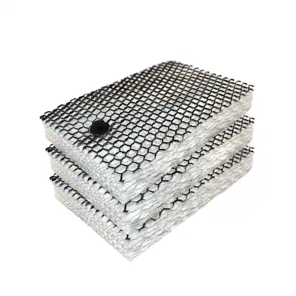 Front. HQRP - 3-Pack Humidifier Wick Filters Type E for Sunbeam SF235, SCM630, SCM631, SCM7809, Holmes HWF100.