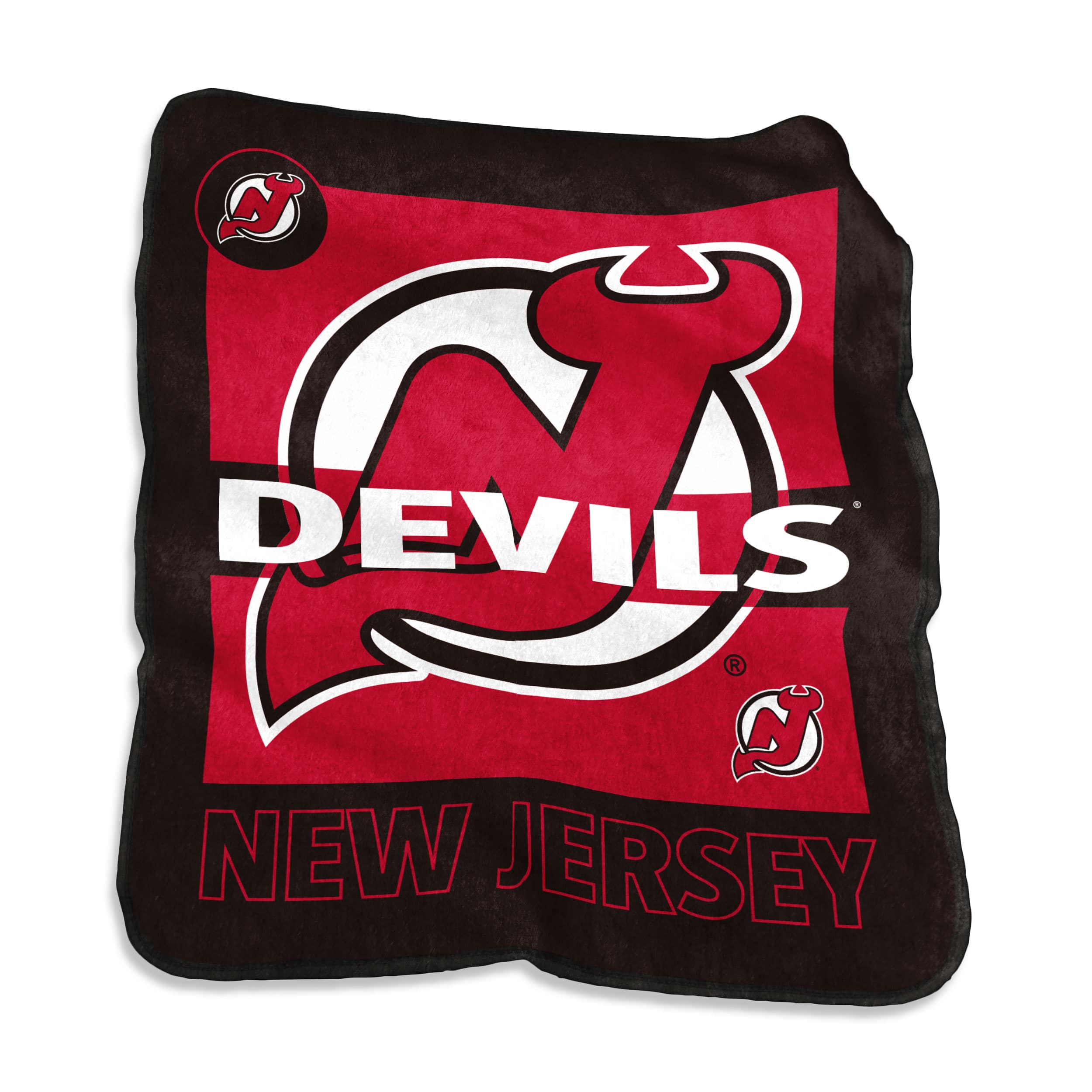Logo Brands - New Jersey Devils 50" x 60" Raschel Blanket - Multicolor