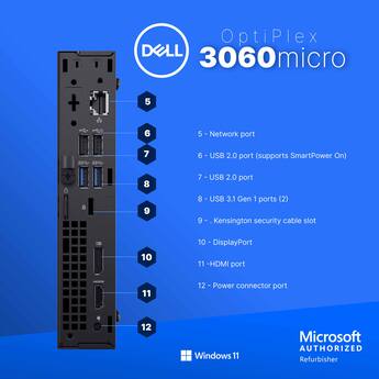 Dell Refurbished Excellent Optiplex 3060 Micro Computer Hexa Intel Dell Refurbished Excellent Optiplex 3060 Micro Computer Hexa Intel