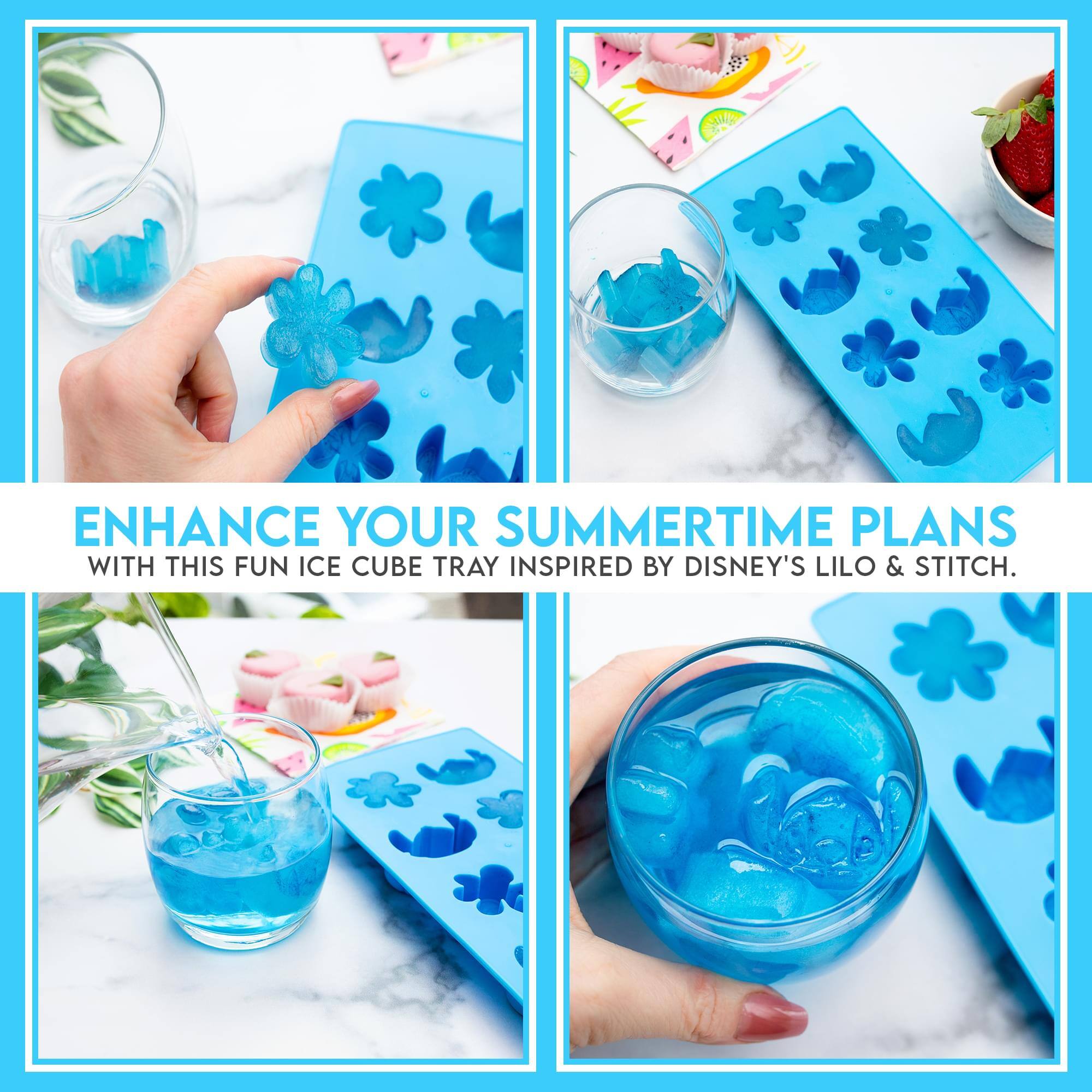 ENHANCE YOUR SUMMERTIME PLANS WITH THIS FUN ICE CUBE TRAY INSPIRED BY DISNEY'S Lilo & Stitch.