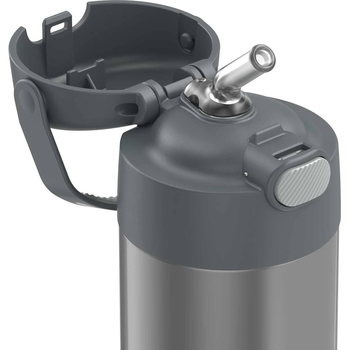 Alt View 3. Thermos - Thermos 12 oz. Kid's Funtainer Insulated Water Bottle - Gray - Gray.