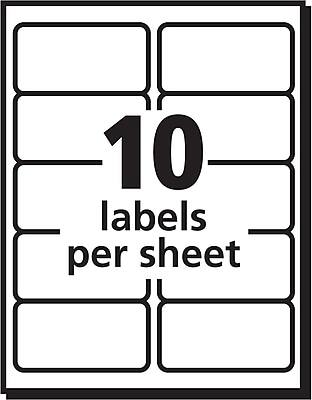 10 labels per sheet