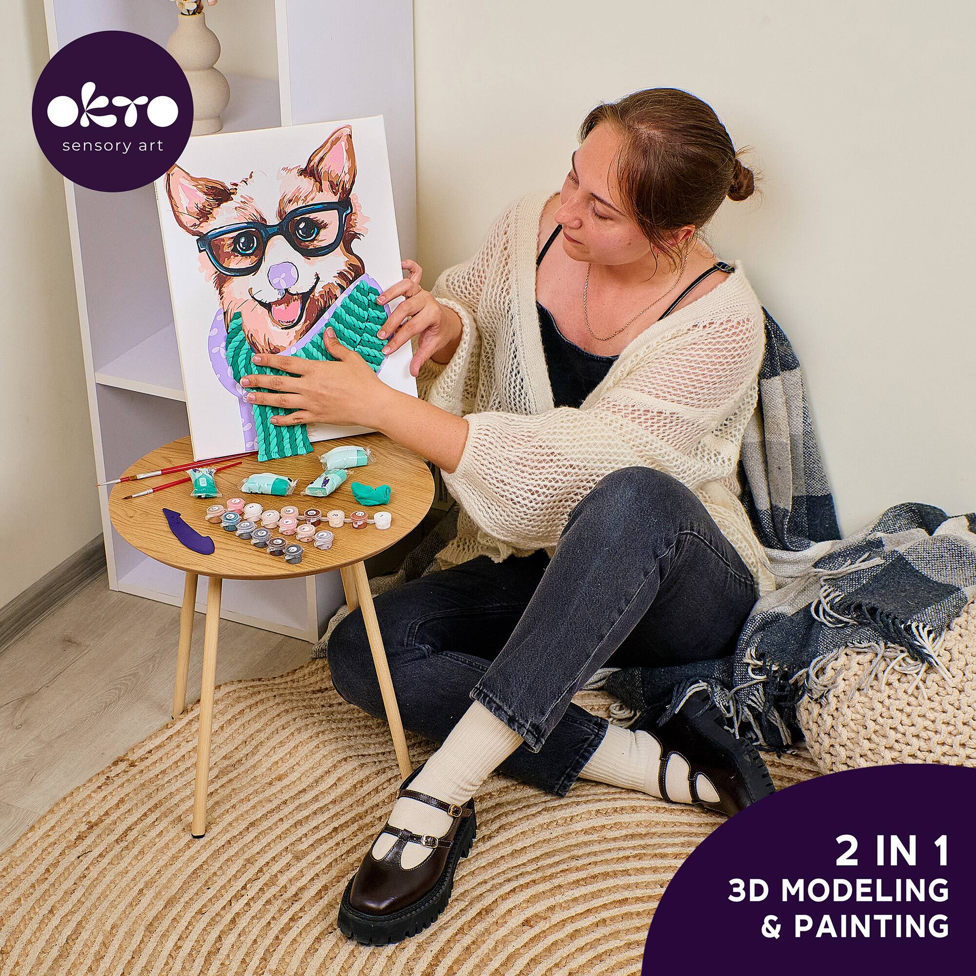 okro sensory art - 2 IN 1 3D MODELING & PAINTING